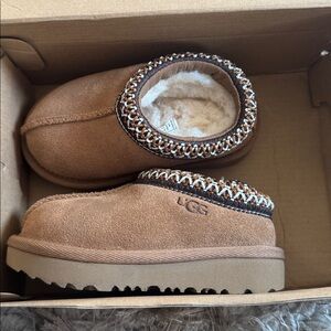 UGG Kids Tan Slippers